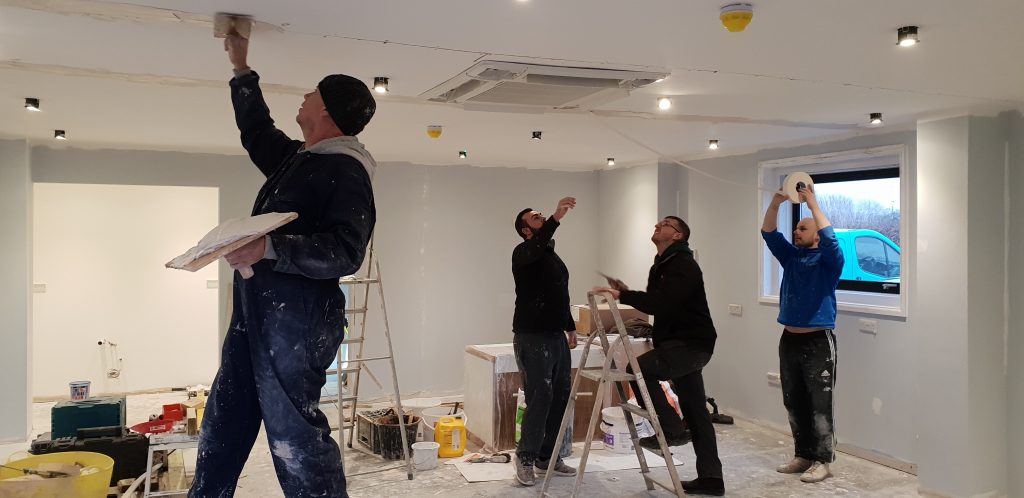 Hard at work with Grange Electrical